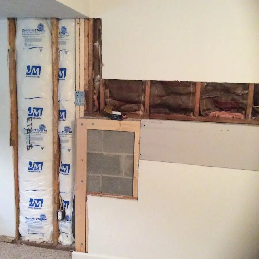 Wall insulation replacement during Odor Removal & Deodorization in Beacon Square